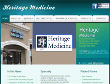 Tablet Screenshot of heritagemedicine.net